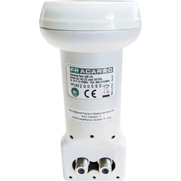 fracarro lnb universale  twin lte attacco Ø 40 mm