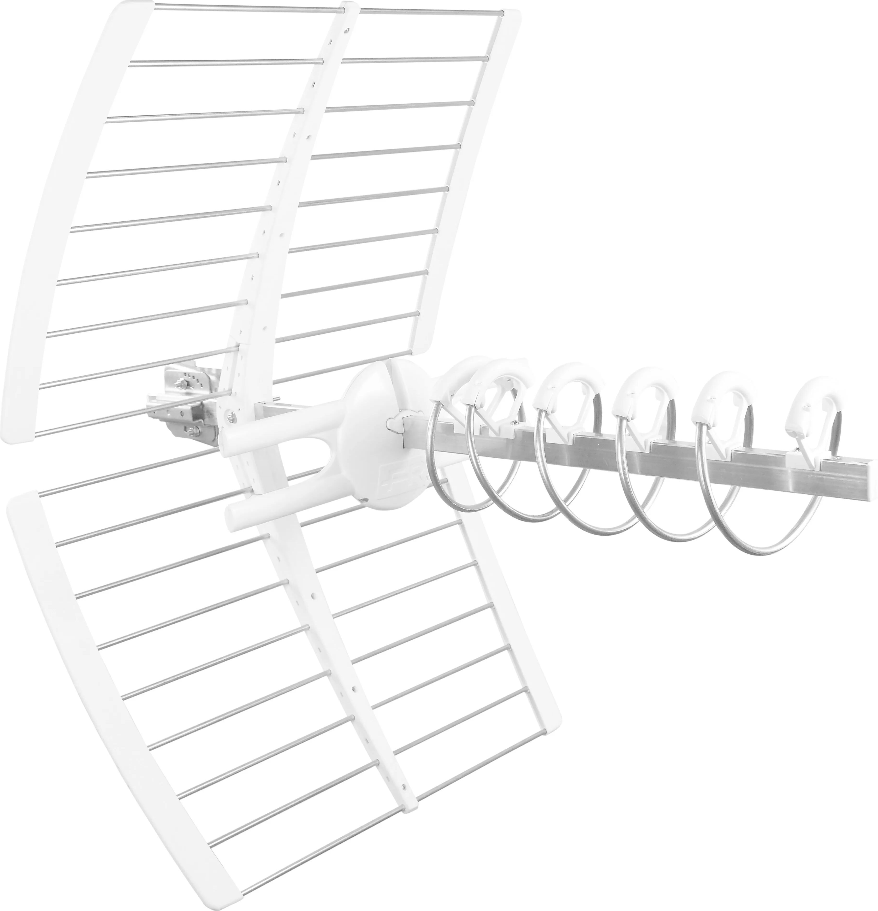 fracarro antenna uhf  elika connettore f e filtro 4g lte larghezza iii e uhf 470-790 mhz