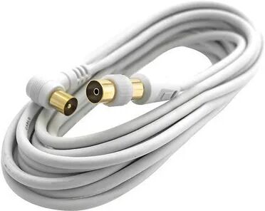 Cavo Antenna Tv Da 1,5 M Con Adattatore Maschio / Maschio Cavo Antenna Tv Da 1,5 M Con Adattatore Maschio / Maschio