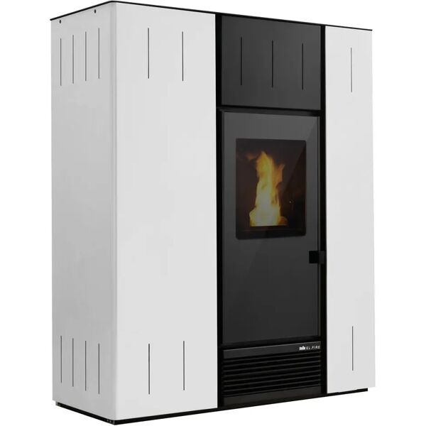 el_fire termostufa a pellet el.fire venice idro 16,98 kw all'acqua 3,01 kw ambiente bianca ventilata