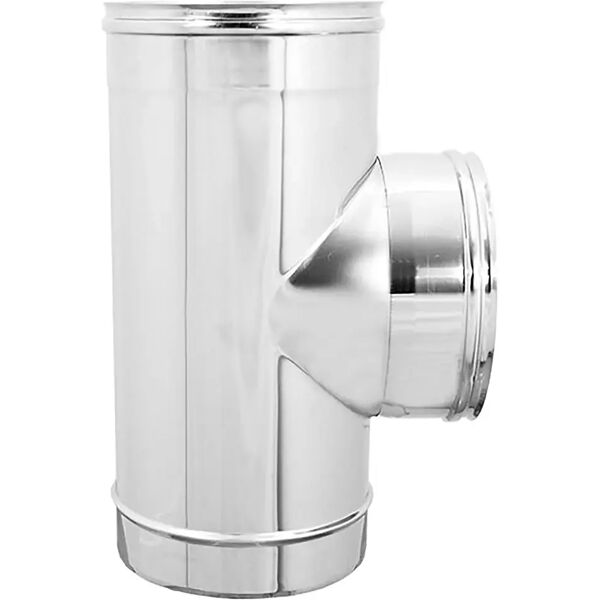 zinco tee inox monoparete monoparete 316 Ø 80 mm uscita f