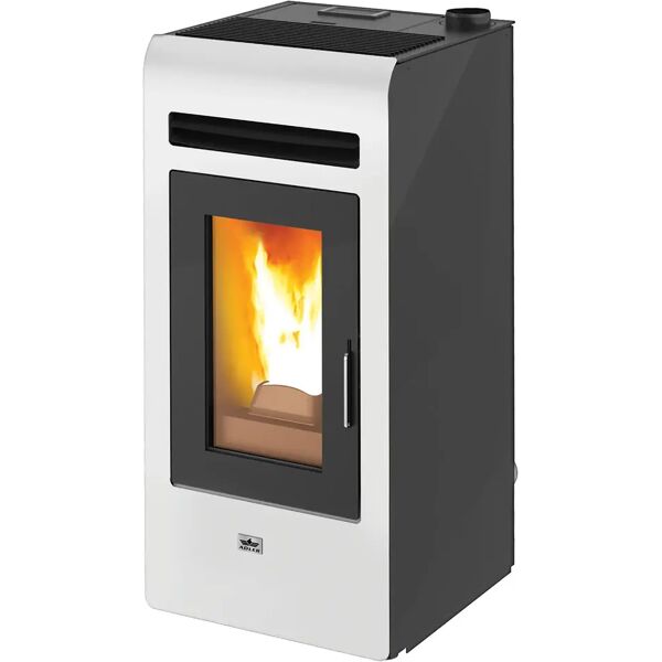 adler stufa a pellet  cortina 12 aria 10,8 kw bianca