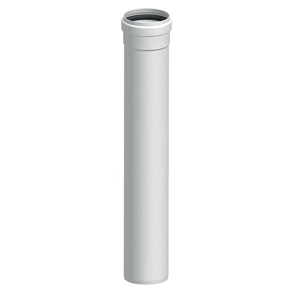 stabile tubo fumi caldaia  tiraggio forzato Ø 80 mm l 500 mm in alluminio