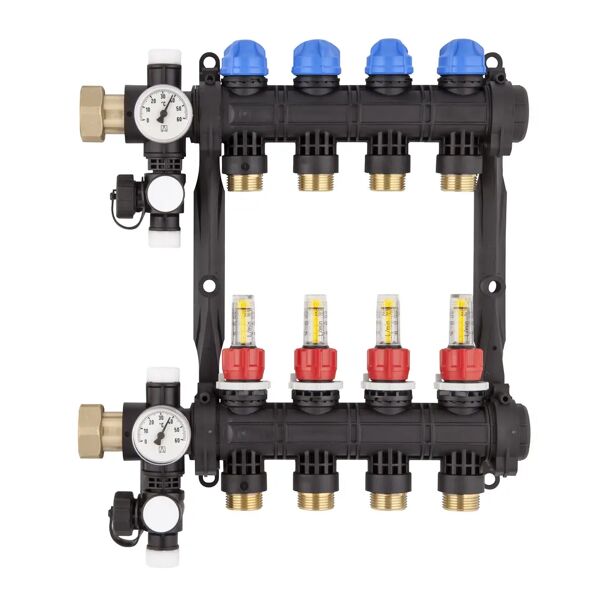 john guest collettore di distribuzione  1''x 3/4'' polimero 4 vie riscaldamento a pavimento