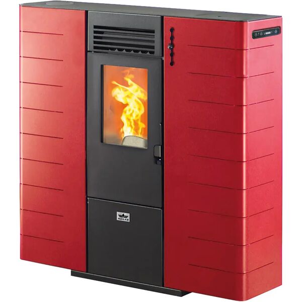 adler stufa a pellet ad aria  iris 10 canalizzata 9,01 kw bordeaux