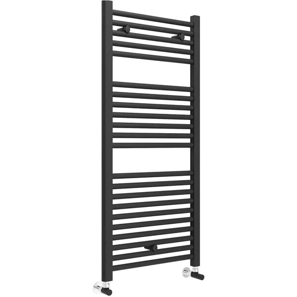 lazzarini termoarredo sanremo 1110x500 mm (hxl) interasse 450 mm 512 w dritto nero matt