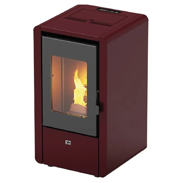 adler stufa pellet ad aria  badia 7 6,2 kw bordeaux