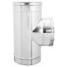 Zinco TEE INOX MONOPARETE MONOPARETE 316 Ø 80 mm USCITA F