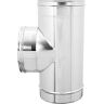 Zinco TEE INOX MONOPARETE MONOPARETE 316 Ø 100 mm USCITA F