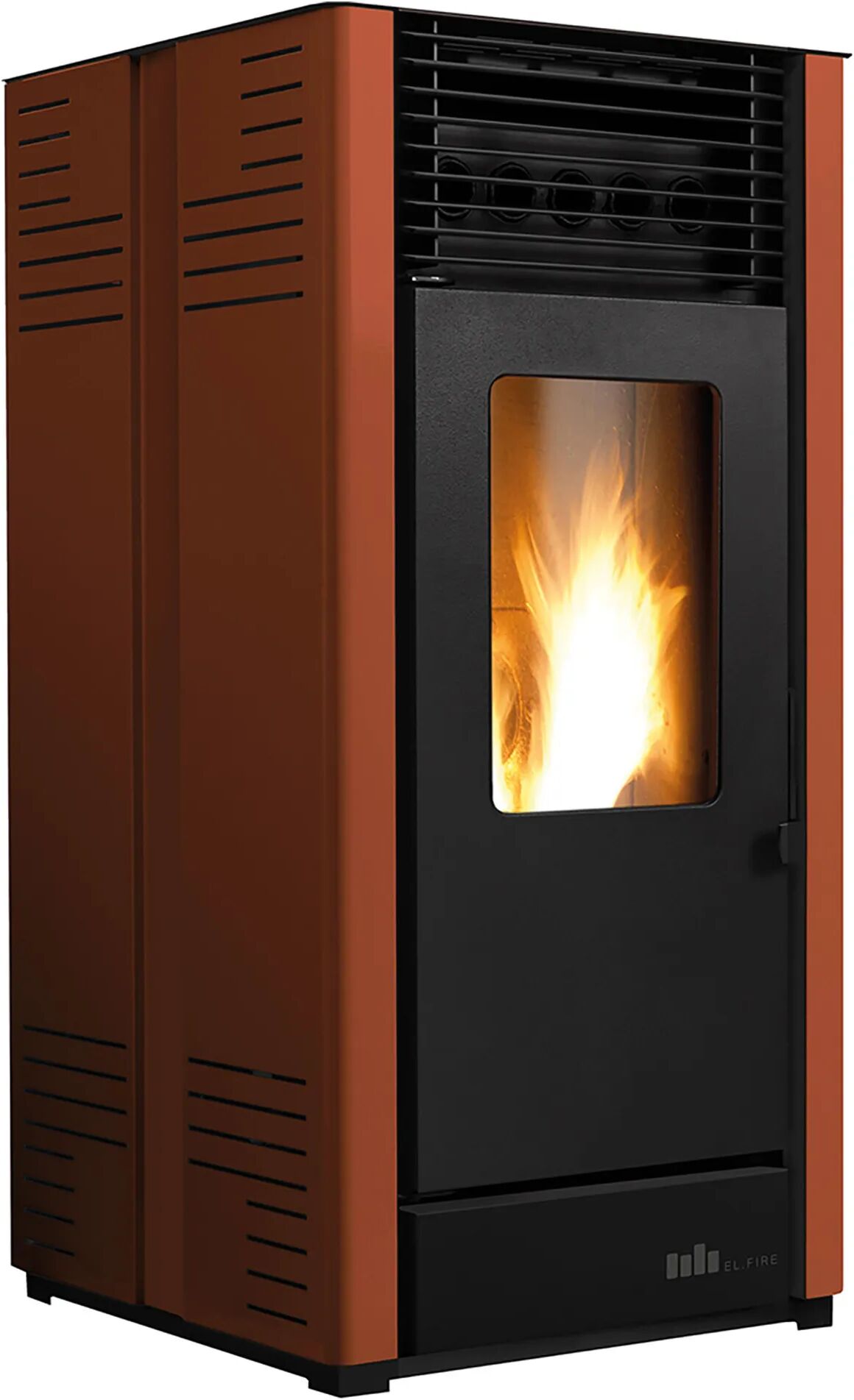 El_fire STUFA A PELLET AD ARIA EL.FIRE CARLOTTA S1 PLUS 10,28 kW BRONZO