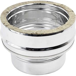 Zinco RACCORDO INOX MONOPARETE Ø 130 mm MASCHIO - DOPPIA PARETE Ø 130 mm FEMMINA Zinco RACCORDO INOX MONOPARETE Ø 130 mm MASCHIO - DOPPIA PARETE Ø 130 mm FEMMINA