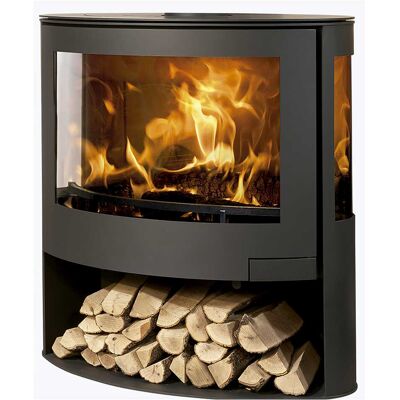 Tecnomat Sky Trivision 9 kW - Antracite - stufa a legna Tecnomat Sky Trivision 9 kW - Antracite - stufa a legna