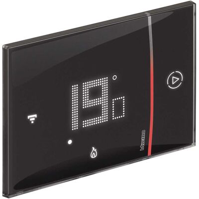 BTicino TERMOSTATO SMARTHER WiFi DA INCASSO TECNOLOGIA NETATMO COLORE NERO 230V BTicino TERMOSTATO SMARTHER WiFi DA INCASSO TECNOLOGIA NETATMO COLORE NERO 230V