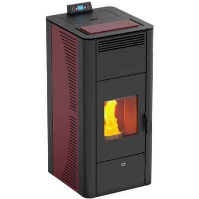 Stufa a pellet Bricoman Merano 17 Bordeaux - Riscaldamento Stufa a pellet Bricoman Merano 17 Bordeaux - Riscaldamento