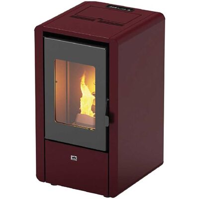 Adler - Badia - 6,2 kW - Bordeaux - Stufa a pellet Adler - Badia - 6,2 kW - Bordeaux - Stufa a pellet