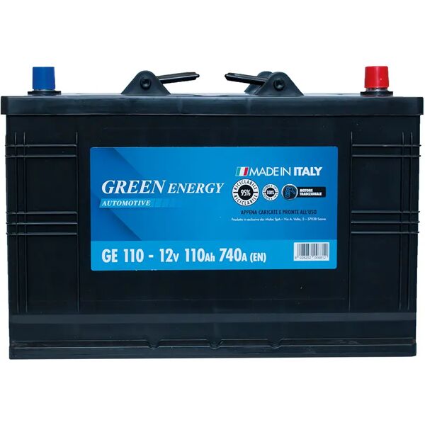 green energy batteria autocarro 110 ah greenenergy spunto 740a 343x172x230 mm (lxpxh) peso 25,70 kg