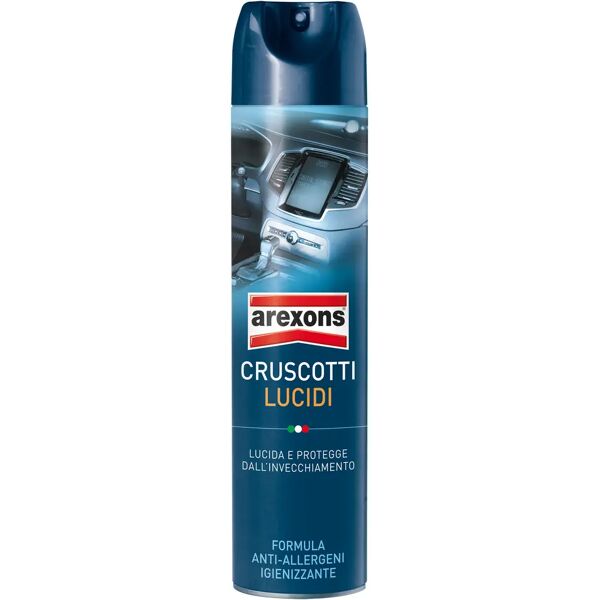 arexons pulitore cruscotti auto lucidi  spray 600 ml igienizzzante con anti-allergeni