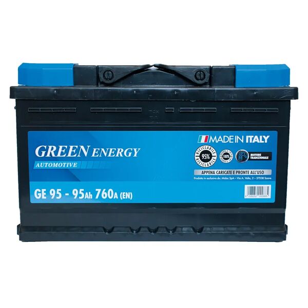 green energy batteria auto 95 ah greenenergy spunto 760a 310x175x190mm (lxpxh) peso 20 kg