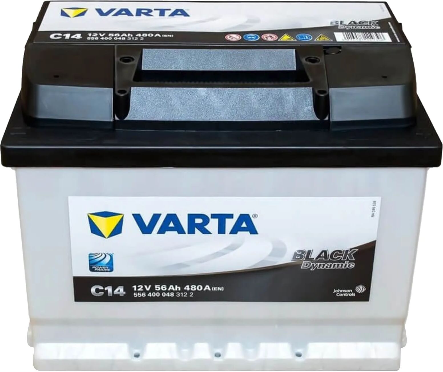 varta batteria auto 56 ah  black spunto 480 a 242x175x190 mm (lxpxh) peso 13,7 kg