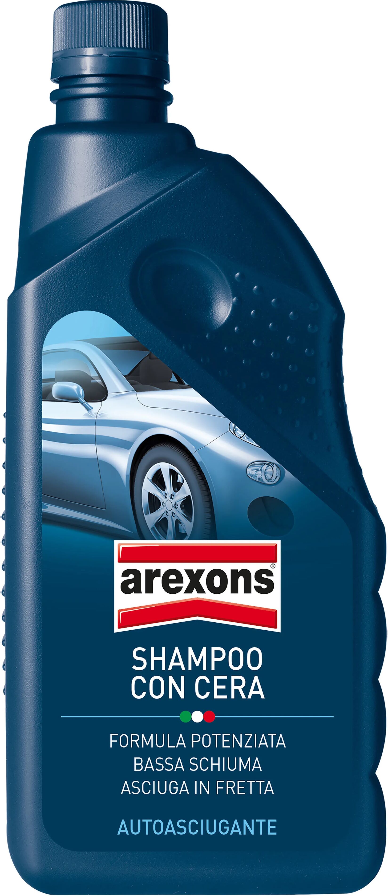 arexons shampoo con cera per auto  1 l autoasciugante formula potenziata