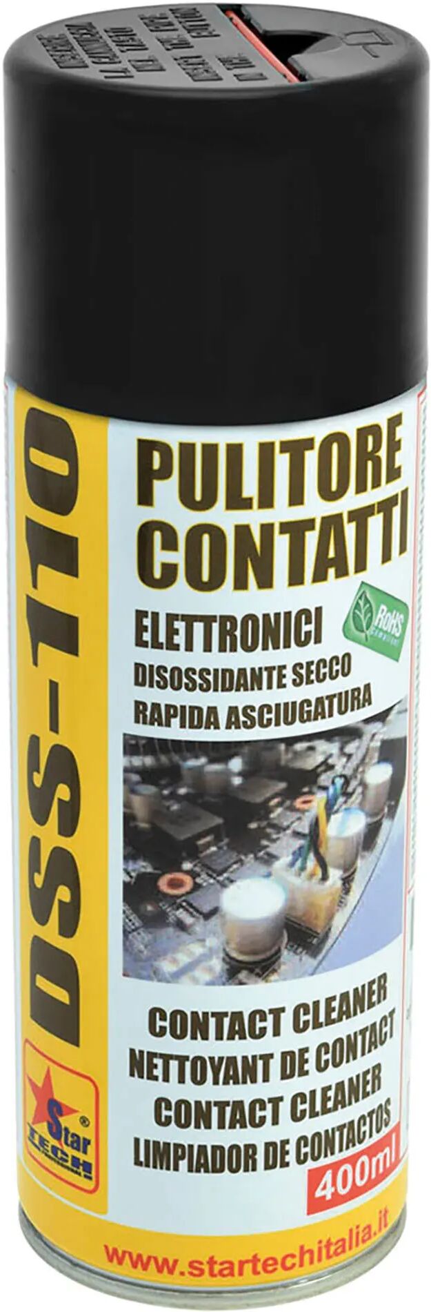 tecnomat pulitore contatti elettronici spray 400 ml star-tech dss 110 a base alcolica