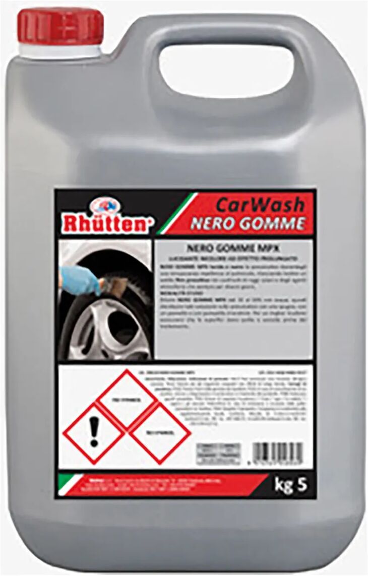 tecnomat nero gomme mpx rhutten 5 kg concentrato professionale per autolavaggi