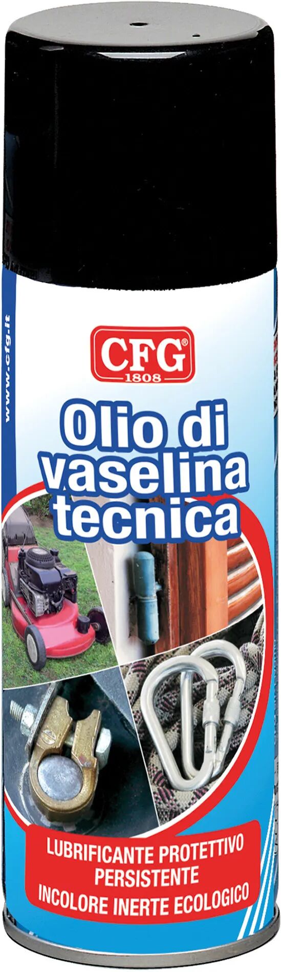 Cfg LUBRIFICANTE OLIO DI VASELINA TECNICA SPRAY 200 ml  INCOLORE PROTETTIVO INERTE