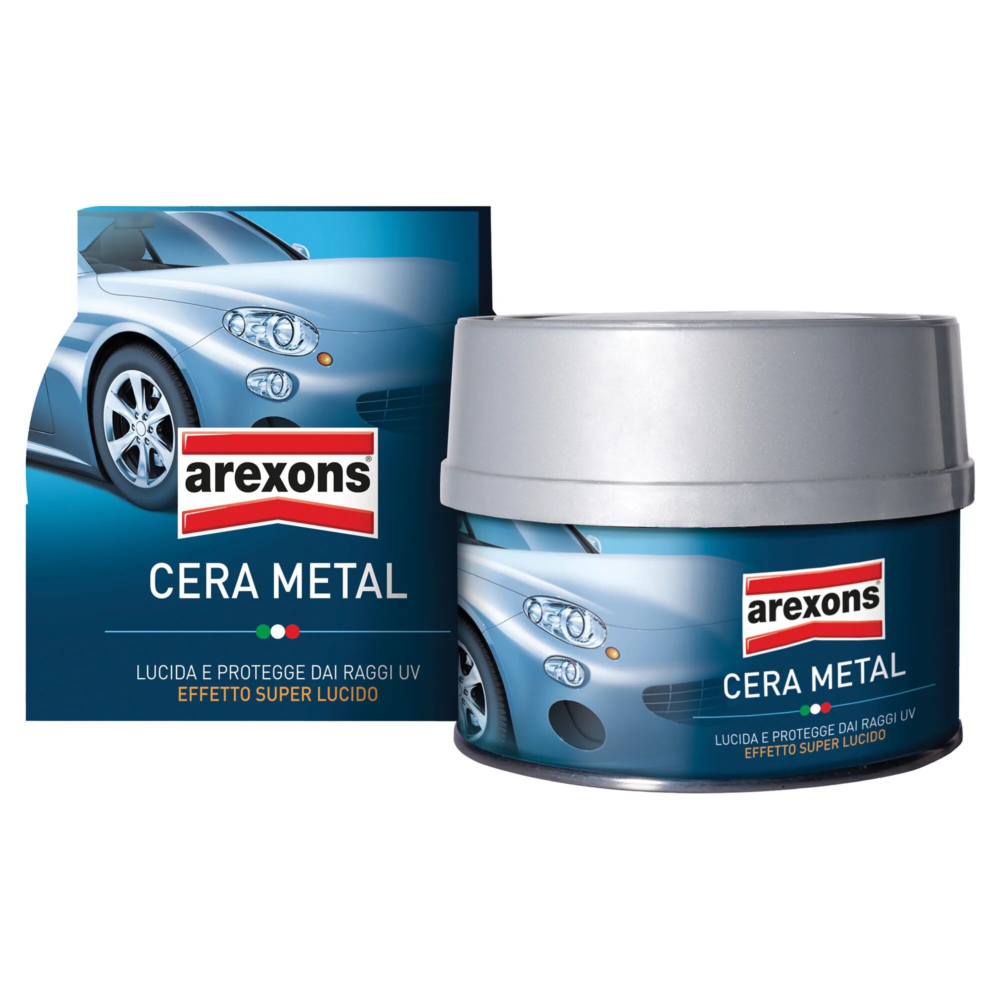 arexons cera metal  250 ml con spugna effetto superlucido