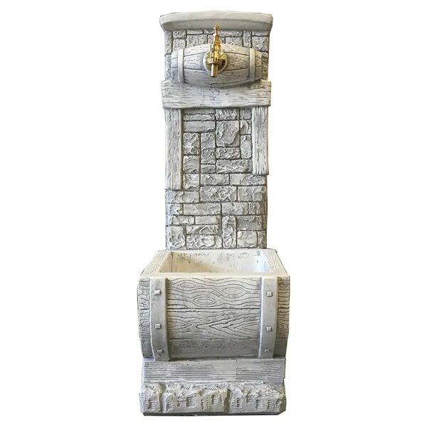 accademia_61 fontana in cemento dublino grigio 29x85x39 cm (lxpxh) 64 kg