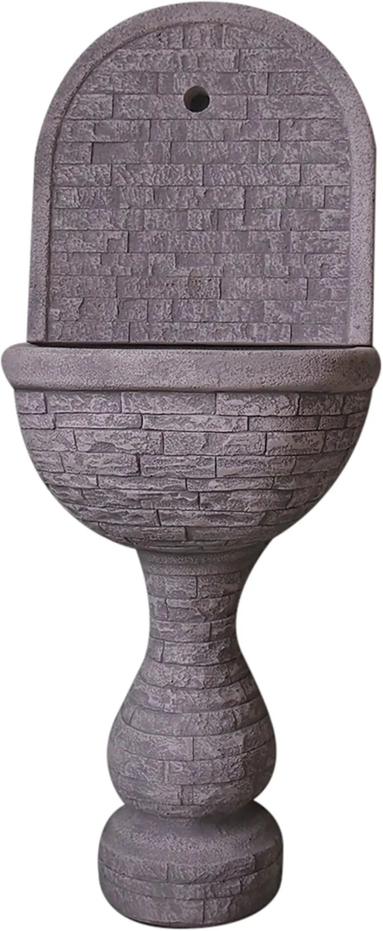 Accademia_61 FONTANA A MURO IN CEMENTO "ROCCIA" GRIGIO 51x35x123 cm (LxPxH) 77 kg