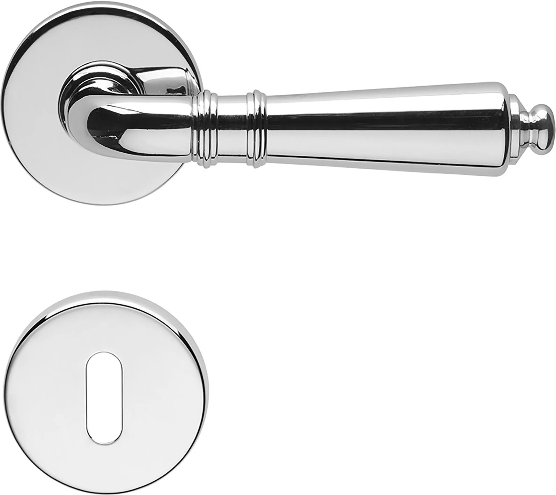 MARTINELLI Maniglia A Rosetta  - Daniela Cromo Lucido Quadro 8 Mm MARTINELLI Maniglia A Rosetta  - Daniela Cromo Lucido Quadro 8 Mm