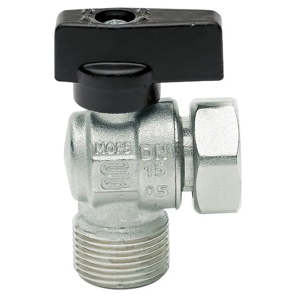 enolgas valvola a sfera per acqua a squadra con girello leva farfalla mf 3/4 '' x 3/4 ''