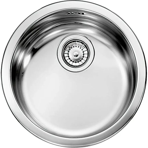 cmspa lavello cinzia tondo Ø 43,5 cm acciaio inox da incasso 1 vasca piletta 3''