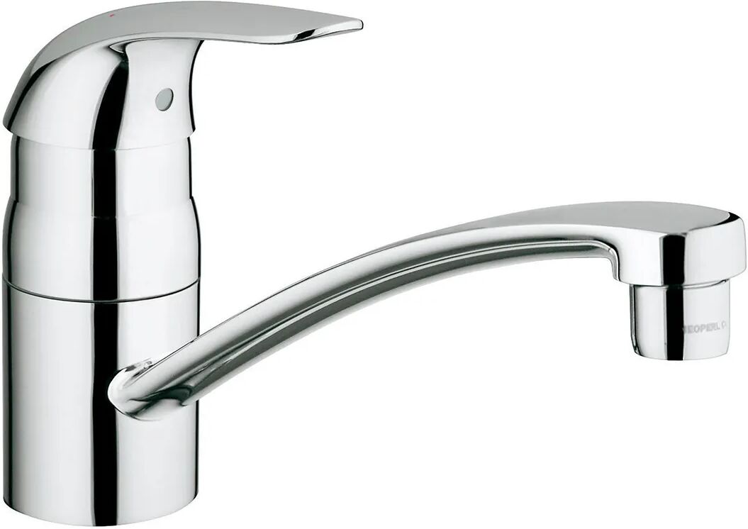 grohe miscelatore lavello  euroeco cromo bocca bassa cartuccia ceramica Ø 35 mm 32750000