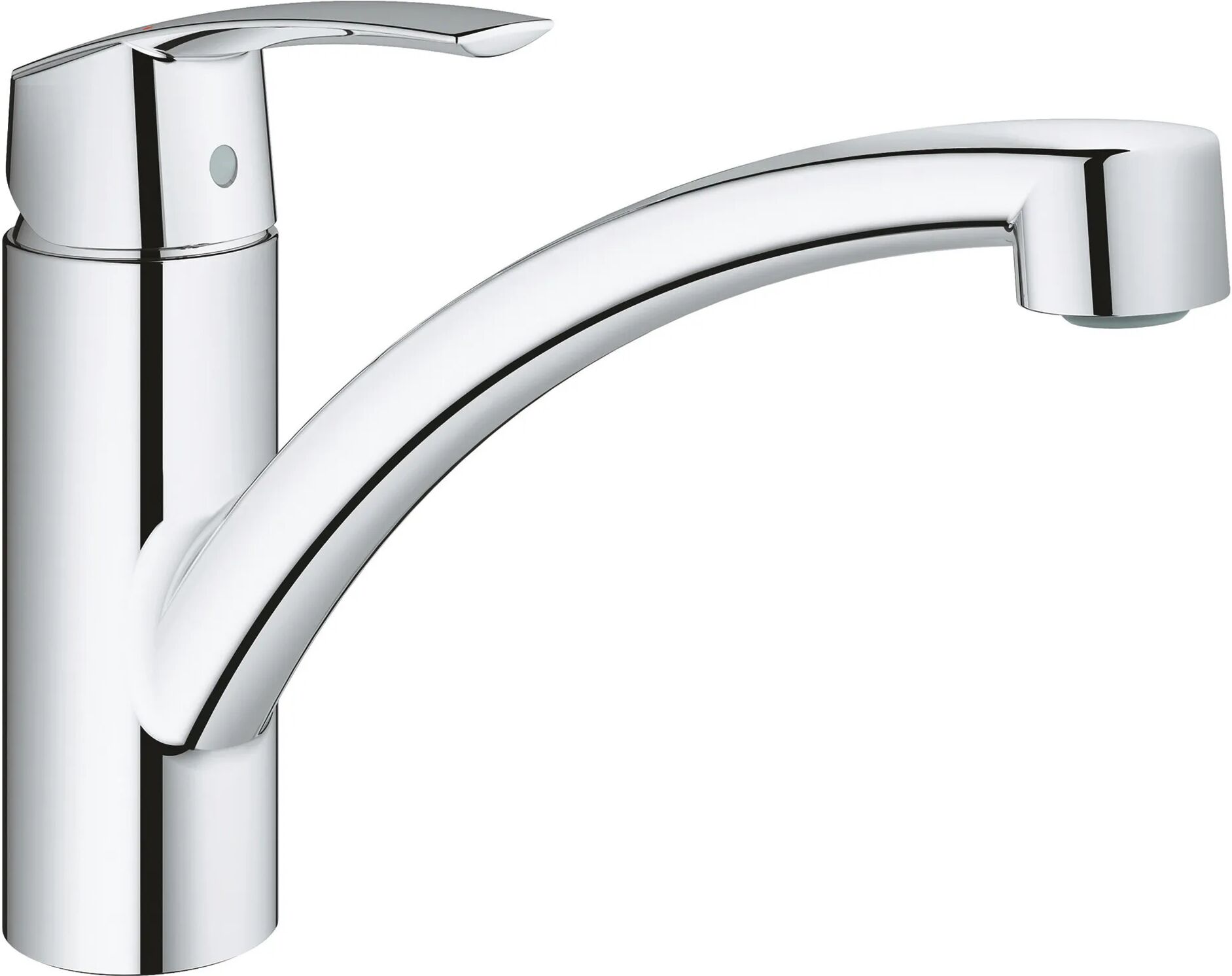 grohe miscelatore lavello  start cromo bocca bassa cartuccia ceramica Ø 35 mm 32441001