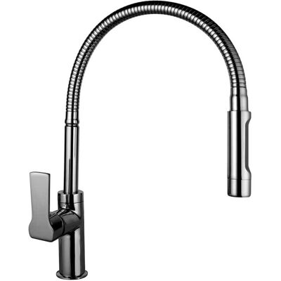 Aquapro MISCELATORE LAVELLO ARPY FLESSIBILI CROMO BOCCA ALTA AD ARCO CARTUCCIA CERAMICA Ø 25 mm Aquapro MISCELATORE LAVELLO ARPY FLESSIBILI CROMO BOCCA ALTA AD ARCO CARTUCCIA CERAMICA Ø 25 mm