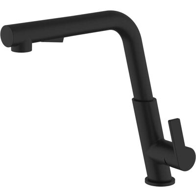 Teorema MISCELATORE LAVELLO PISA NERO BOCCA ALTA SQUADRA DOCCETTA ESTRAIBILE CARTUCCIA Ø25mm Teorema MISCELATORE LAVELLO PISA NERO BOCCA ALTA SQUADRA DOCCETTA ESTRAIBILE CARTUCCIA Ø25mm