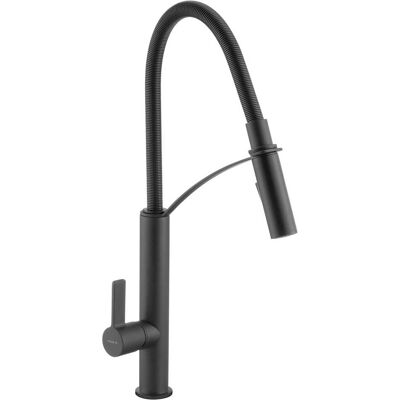 Deante MISCELATORE LAVELLO VELVET NERO BOCCA ALTA FLESSIBILE CARTUCCIA Ø 25 mm Deante MISCELATORE LAVELLO VELVET NERO BOCCA ALTA FLESSIBILE CARTUCCIA Ø 25 mm