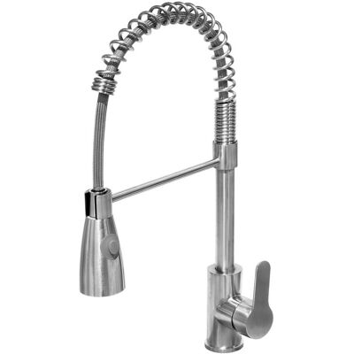 Aquapro MISCELATORE LAVELLO ACQUAPRO BLAVY PRO INOX BOCCA ALTA FLESSIBILE CARTUCCIA Ø 35 mm Aquapro MISCELATORE LAVELLO ACQUAPRO BLAVY PRO INOX BOCCA ALTA FLESSIBILE CARTUCCIA Ø 35 mm