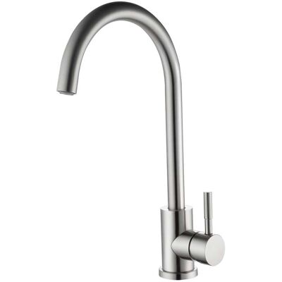 Aquapro MISCELATORE LAVELLO ACQUAPRO KALEIA INOX CON BOCCA ALTA AD ARCO CARTUCCIA Ø 35 mm Aquapro MISCELATORE LAVELLO ACQUAPRO KALEIA INOX CON BOCCA ALTA AD ARCO CARTUCCIA Ø 35 mm