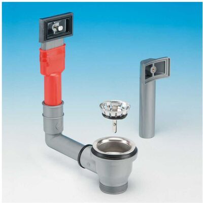 Lira PILETTA Ø60 MM PER LAVELLO INOX CO TAPPO A CESTELLO CON TROPP PIENO RETTANGOLARE Lira PILETTA Ø60 MM PER LAVELLO INOX CO TAPPO A CESTELLO CON TROPP PIENO RETTANGOLARE