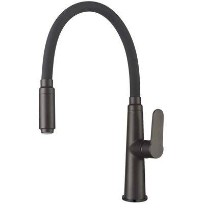 Aquapro MISCELATORE LAVELLO ACQUAPRO ARPYLUX NERO CON BOCCA FLESSIBILE CARTUCCIA Ø 25 mm Aquapro MISCELATORE LAVELLO ACQUAPRO ARPYLUX NERO CON BOCCA FLESSIBILE CARTUCCIA Ø 25 mm