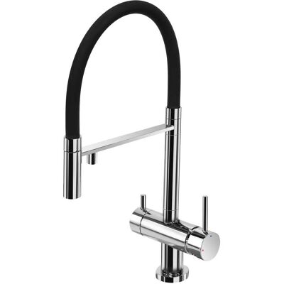 Aquapro MISCELATORE LAVELLO ACQUAPRO TIMOK 3 VIE CROMO BOCCA ALTA FLESSIBILE CARTUCCIA Ø 35 mm Aquapro MISCELATORE LAVELLO ACQUAPRO TIMOK 3 VIE CROMO BOCCA ALTA FLESSIBILE CARTUCCIA Ø 35 mm