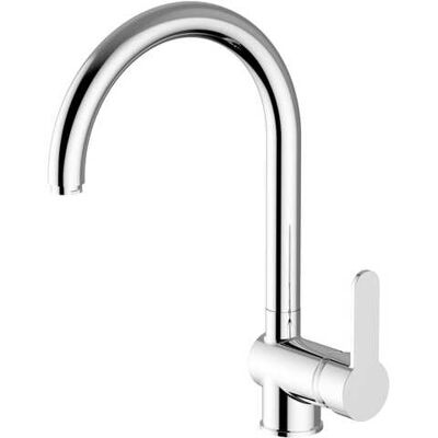 Teorema MISCELATORE LAVELLO EASY FIX 425 BOCCA ALTA AD ARCO CRM CARTUCCIA CERAMICA Ø 35 mm Teorema MISCELATORE LAVELLO EASY FIX 425 BOCCA ALTA AD ARCO CRM CARTUCCIA CERAMICA Ø 35 mm