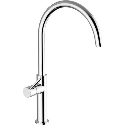 Teorema MISCELATORE LAVELLO NOVA CROMO BOCCA ALTA AD ARCO CARTUCCIA CERAMICA Ø 25 mm Teorema MISCELATORE LAVELLO NOVA CROMO BOCCA ALTA AD ARCO CARTUCCIA CERAMICA Ø 25 mm