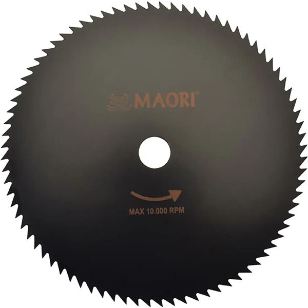 maori lama in acciaio 80 denti  255x25,4x1,4 mm per decespugliatore