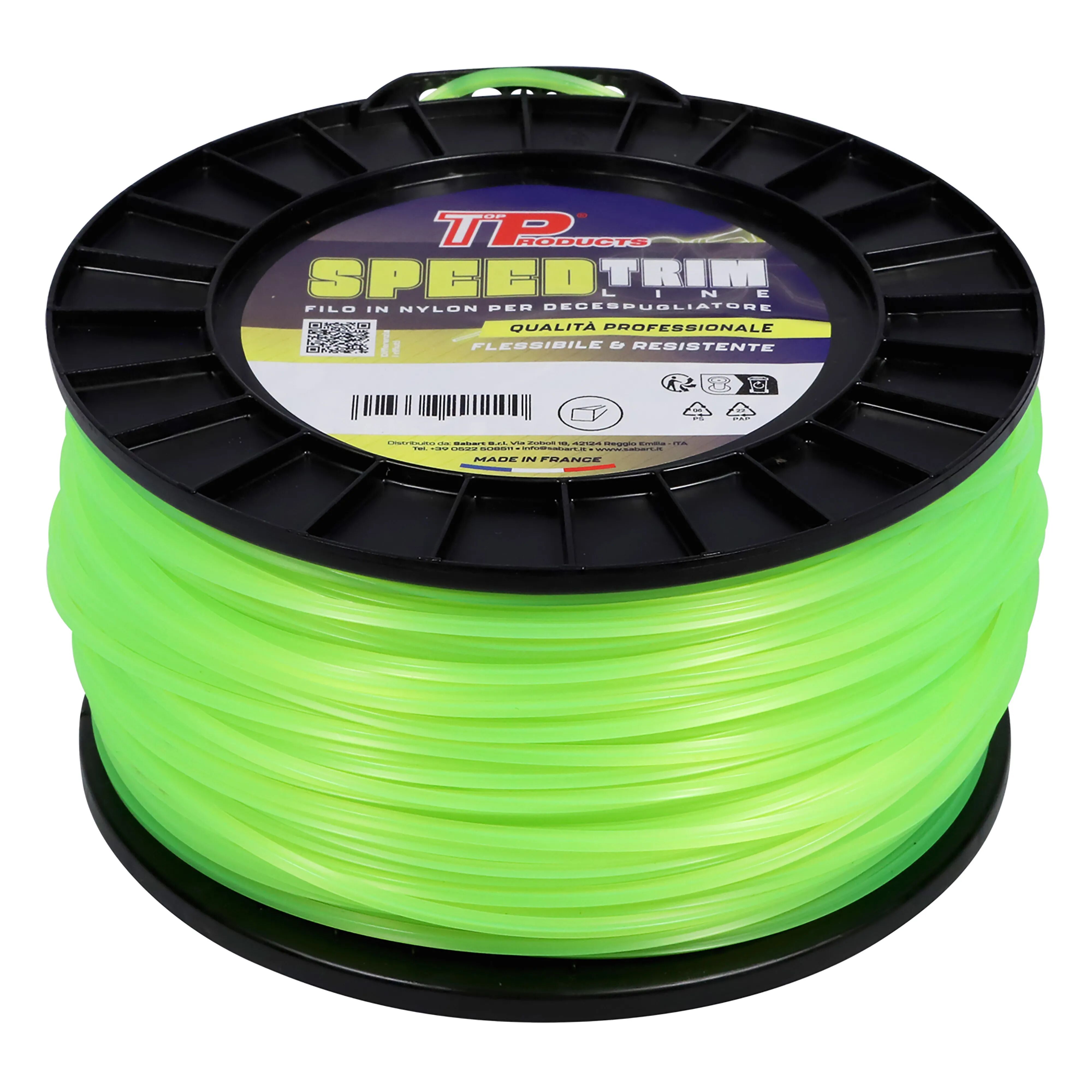 tp filo nylon per decespugliatore  Ø 3 mm 175 m sezione quadra in bobina