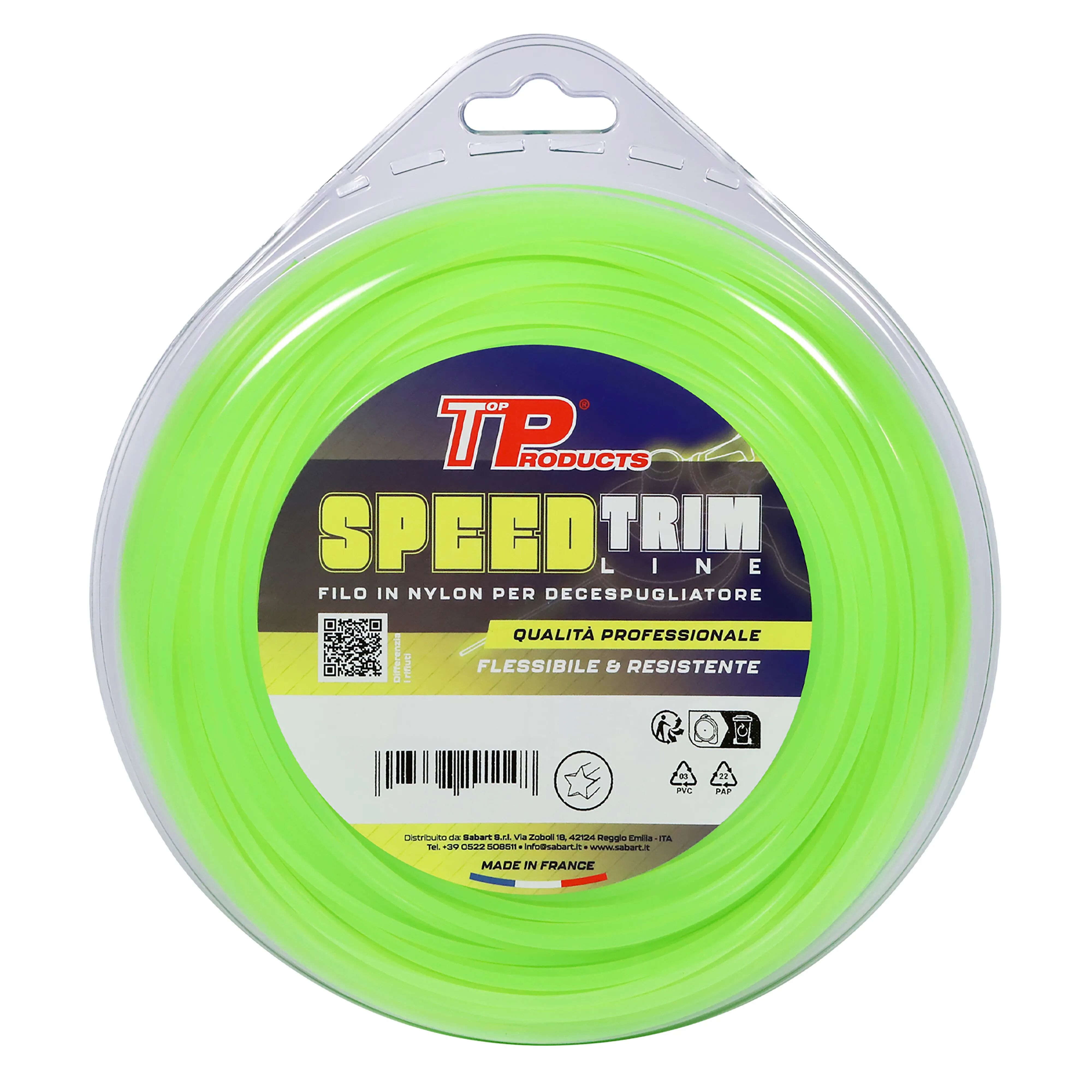 tp filo nylon per decespugliatore  Ø 3,3 mm 45 m sezione stella