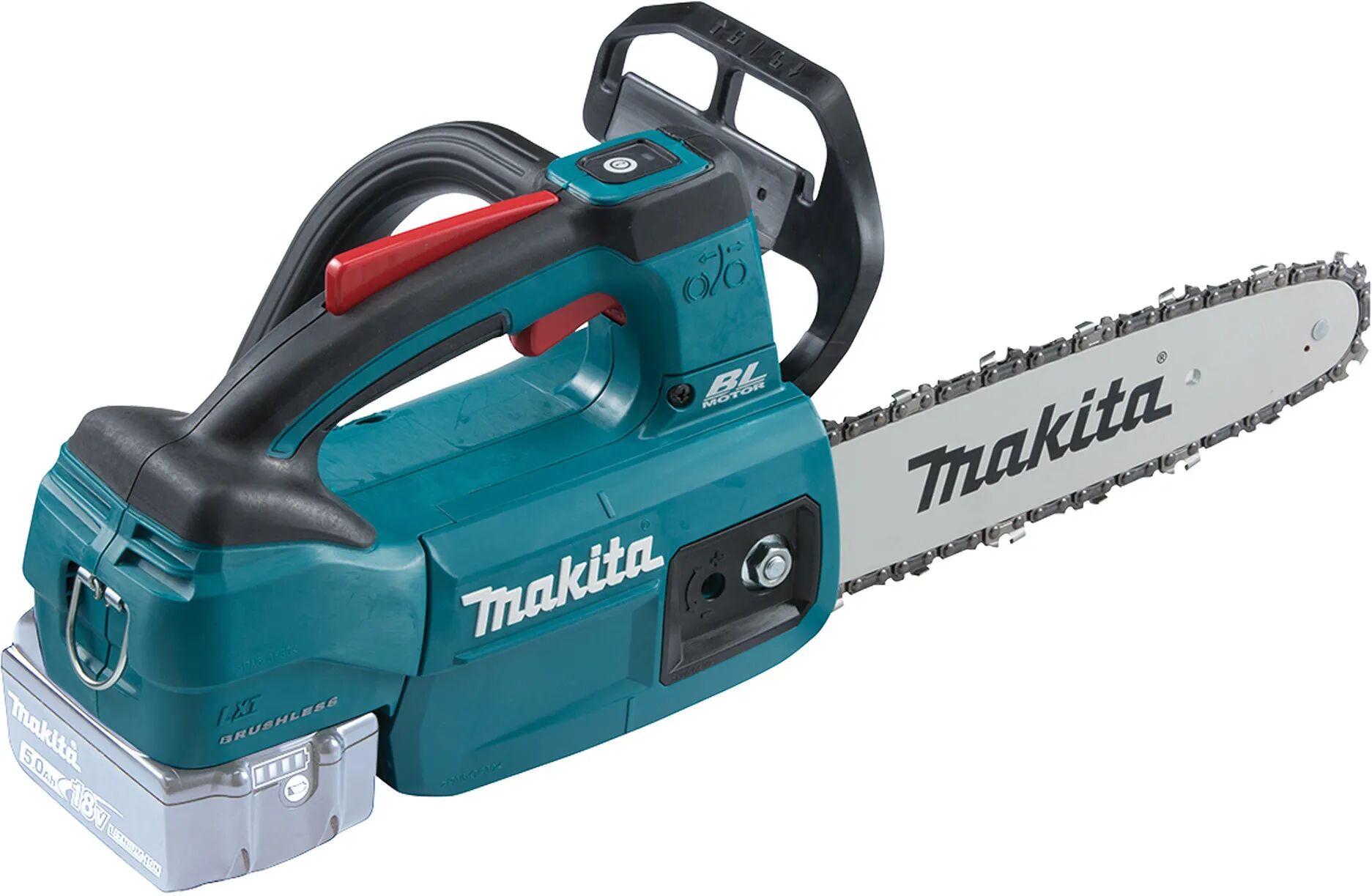 makita motosega a batteria potatura 18 v  duc254z barra 25 cm corpo macchina peso 3,3 kg