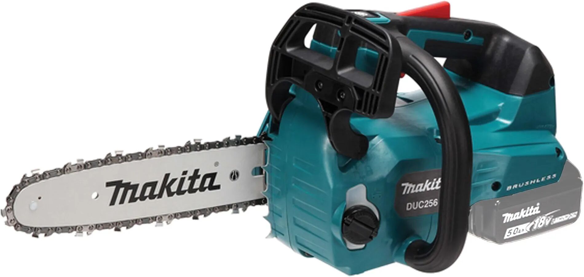 makita motosega a batteria potatura 36v   duc256z barra 25 cm corpo macchina peso 3,3 kg